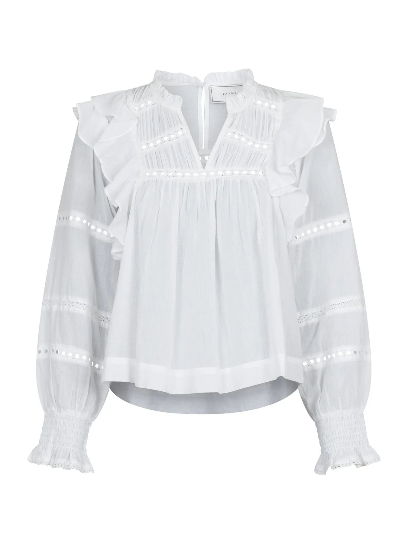 Aurika Voile Blouse White