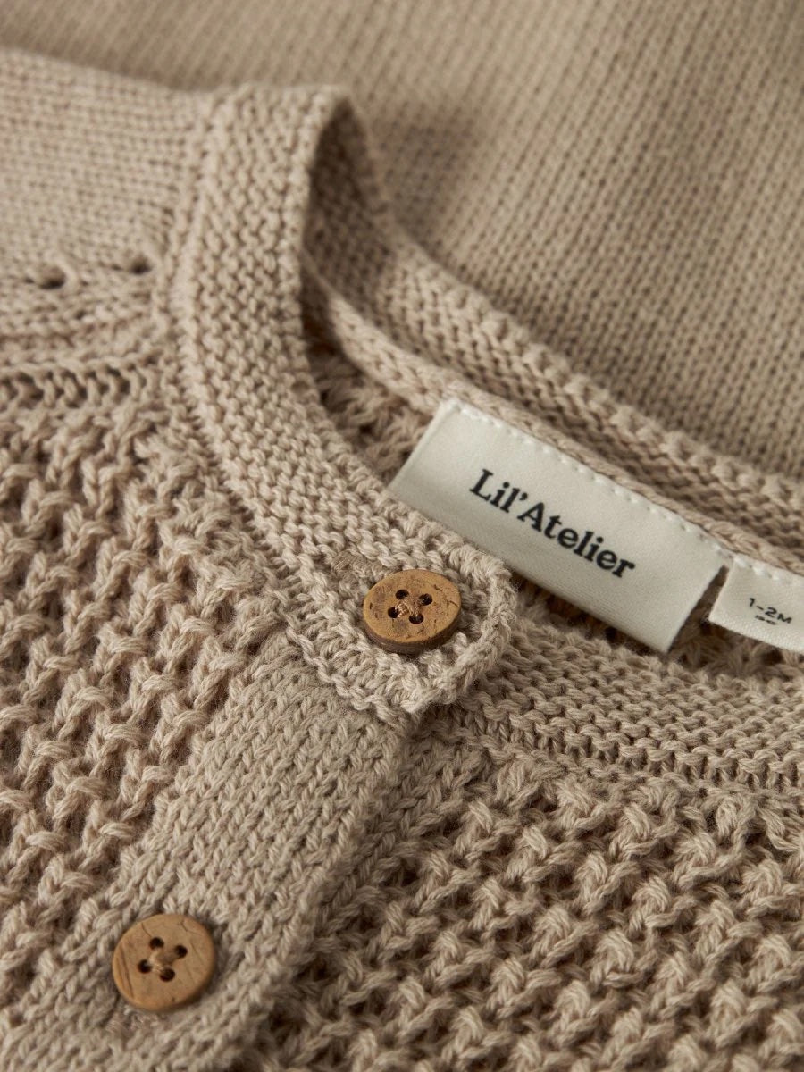 Fifer Ss Loose Knit Suit Oxford Tan