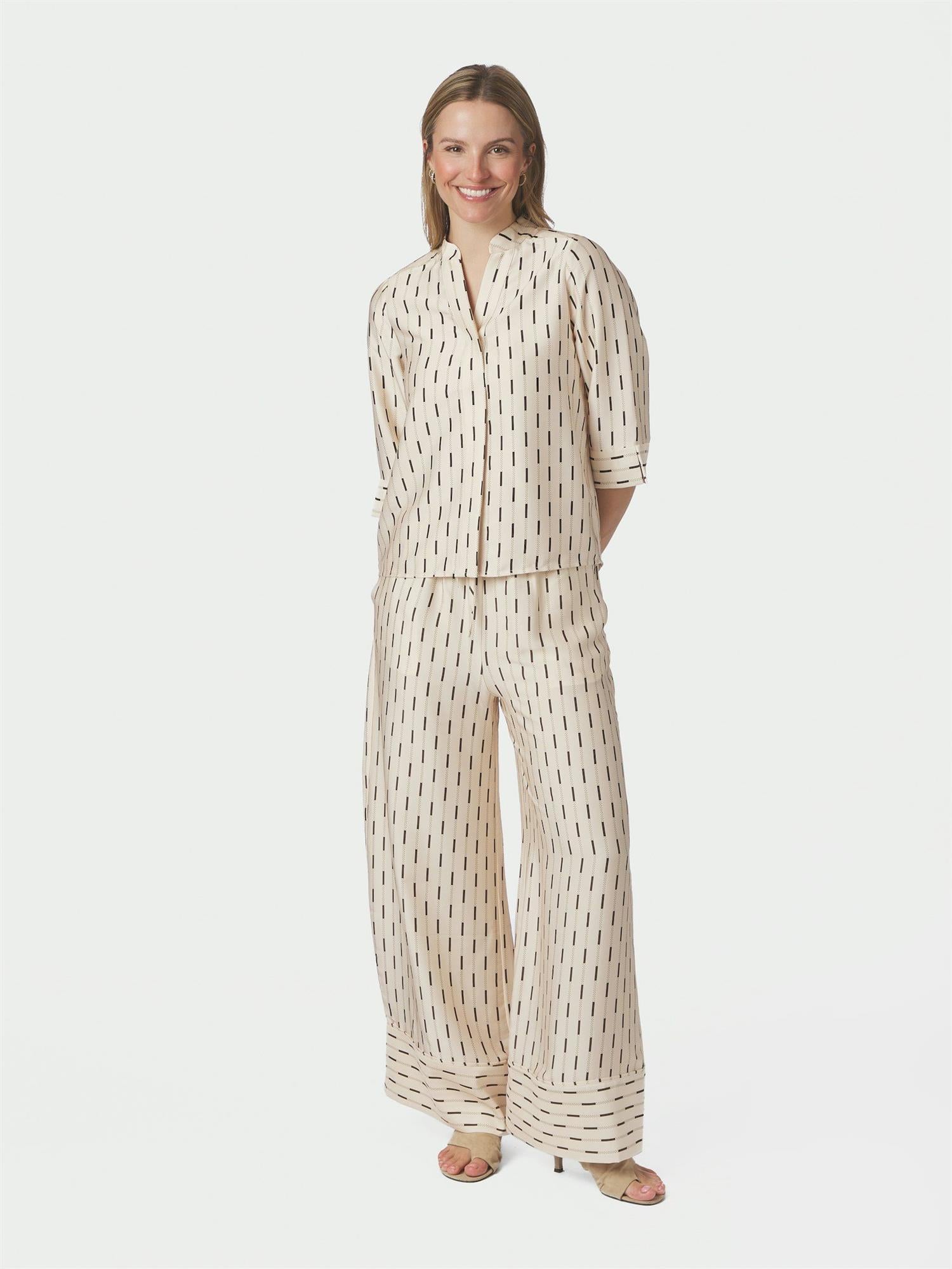 Sora Print Pants Creme