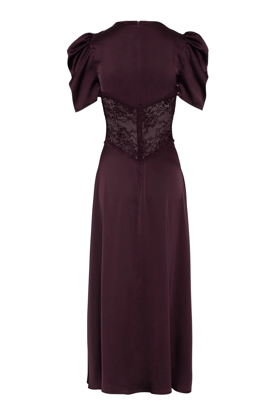 Francis Lace Midi Dress Burgundy