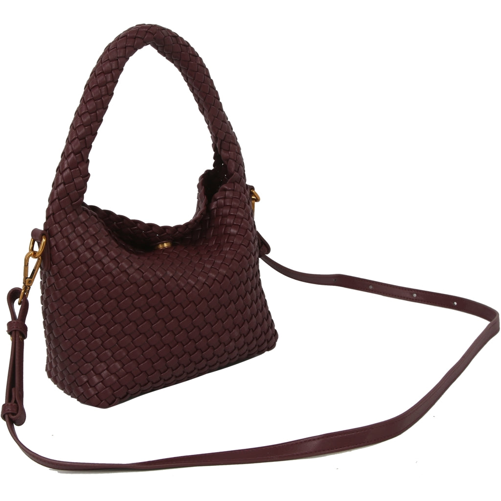 Twist Braided Soft Structure Deep Burgundy