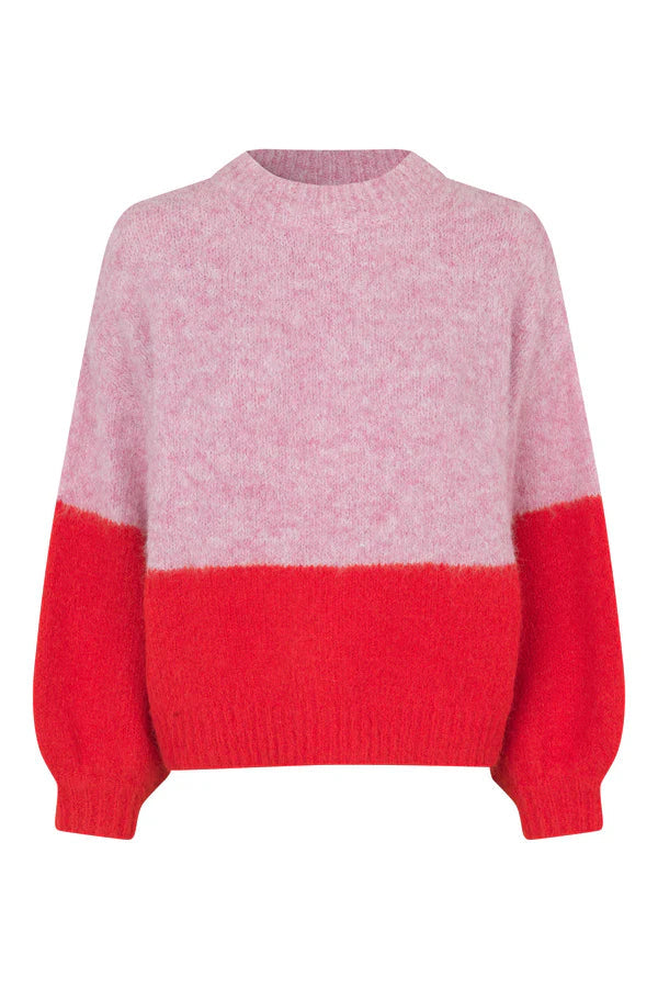 Patrisia New Block Knit Rose/Red