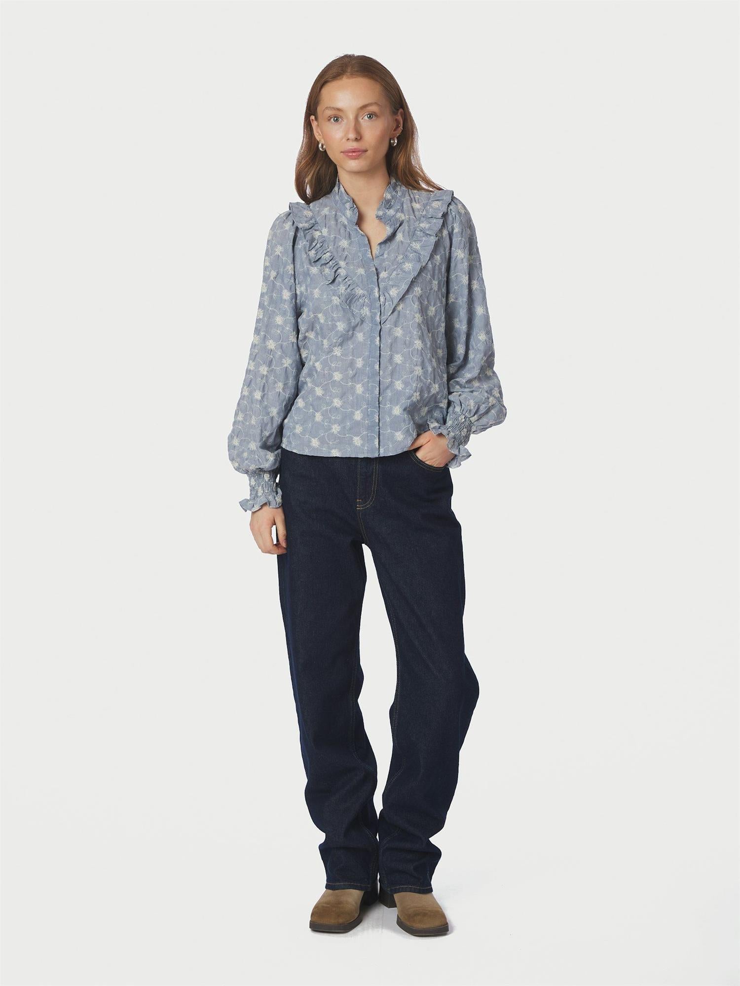 Degas Delicate Blouse Dusty Blue