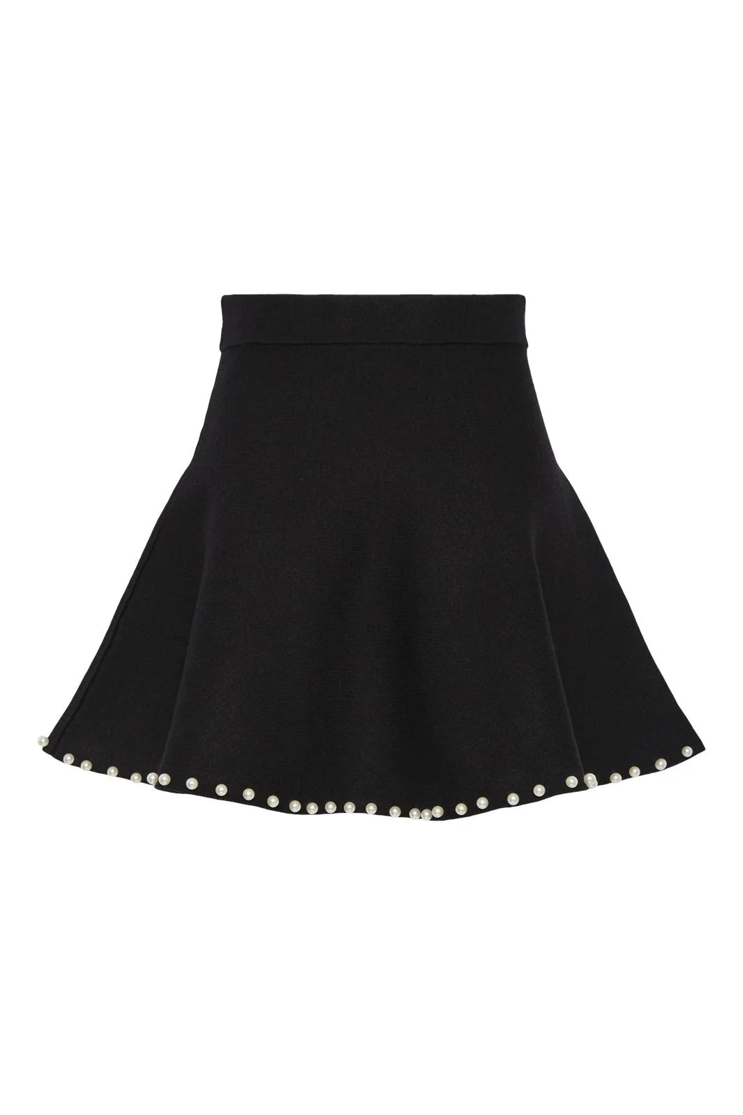 YASTUCCA Pearl Knit Skirt Black