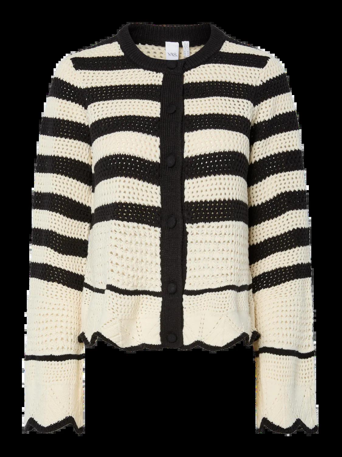 YASELINA Knit Cardigan Black Birch