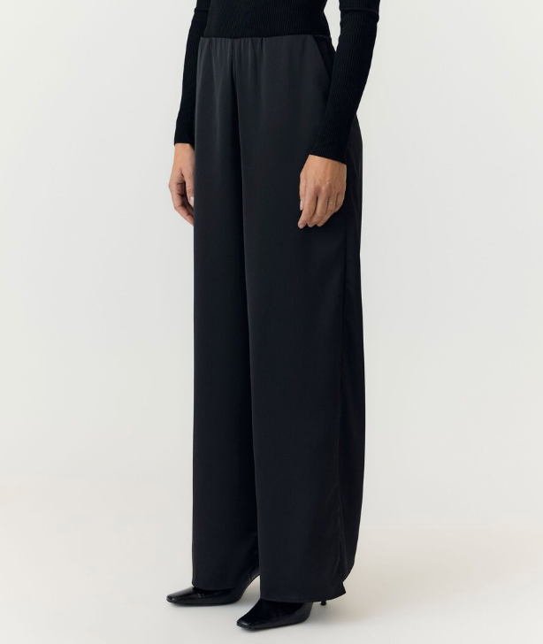 YASPELLA HW Wide Pants Black
