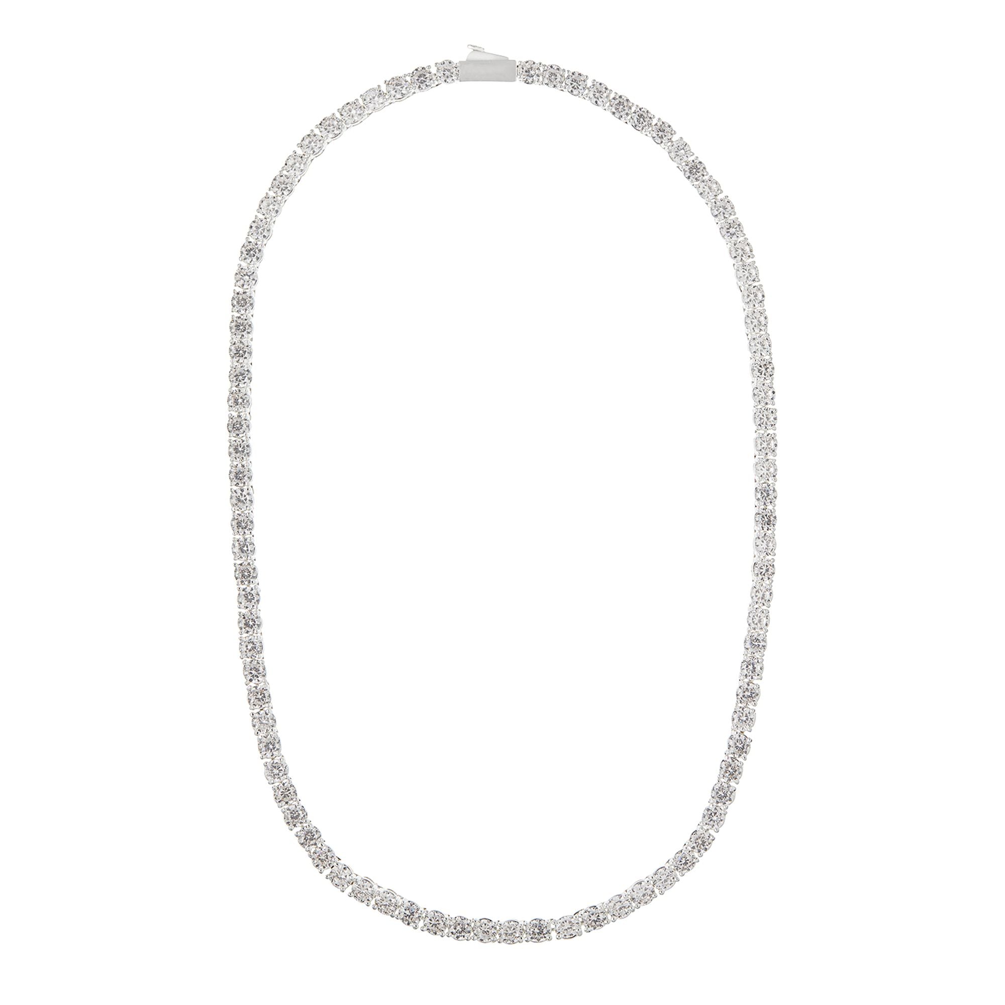 Tennis Necklace Silver