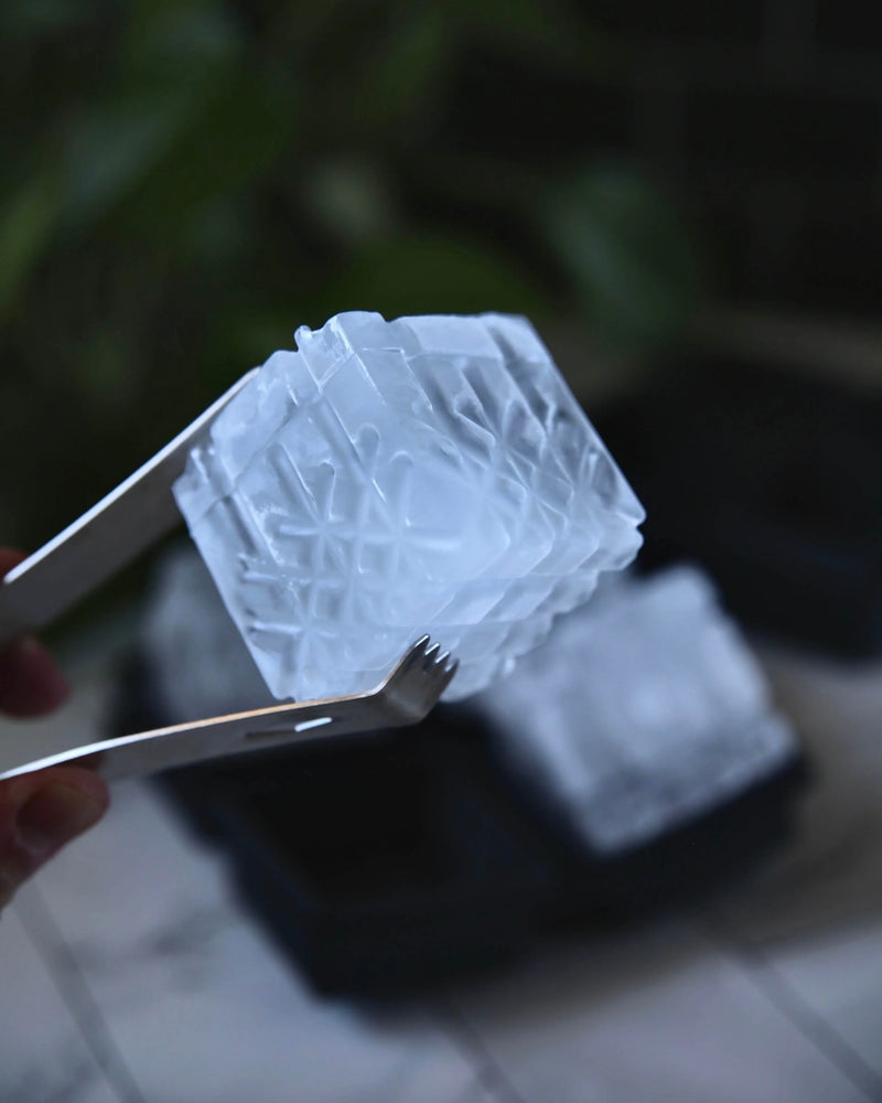 Crystal Cocktail Ice Tray Charcoal