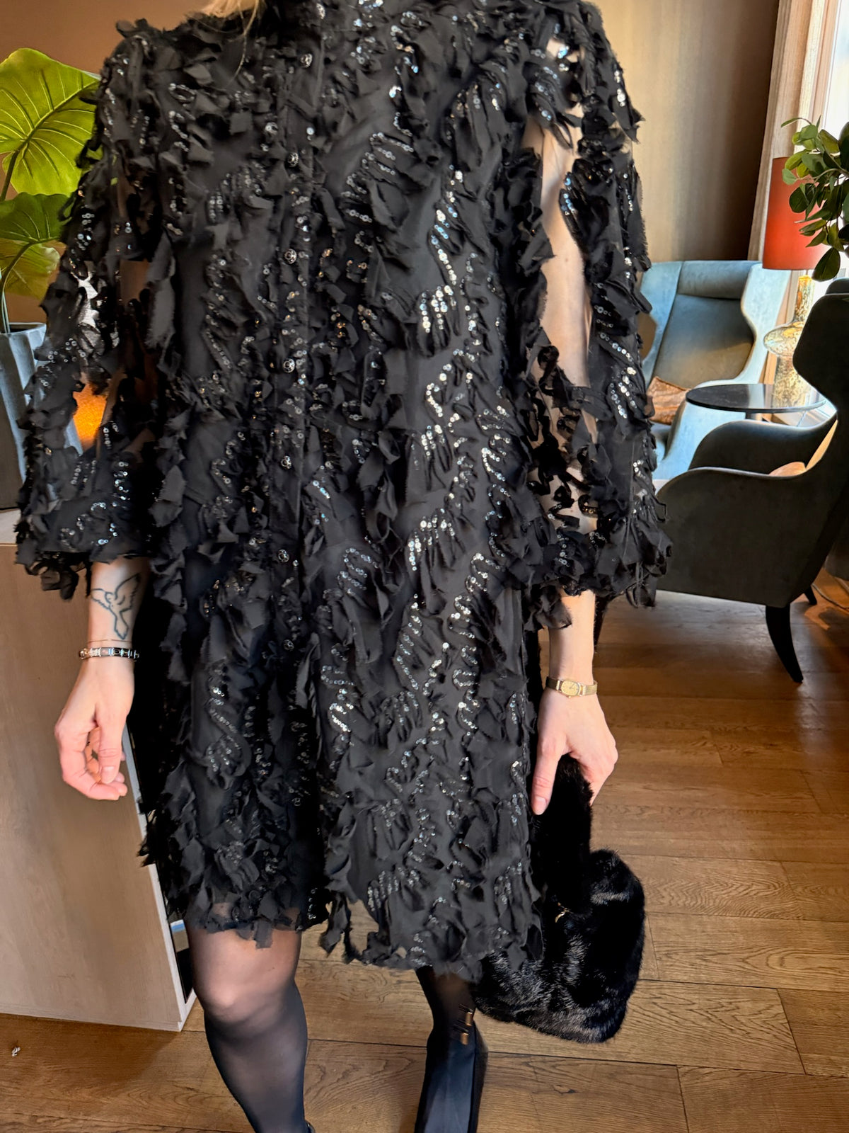 YASABELONE A-Shape Dress Black
