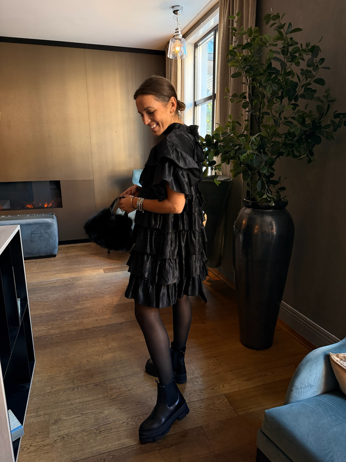 Majesty Mini Dress Black
