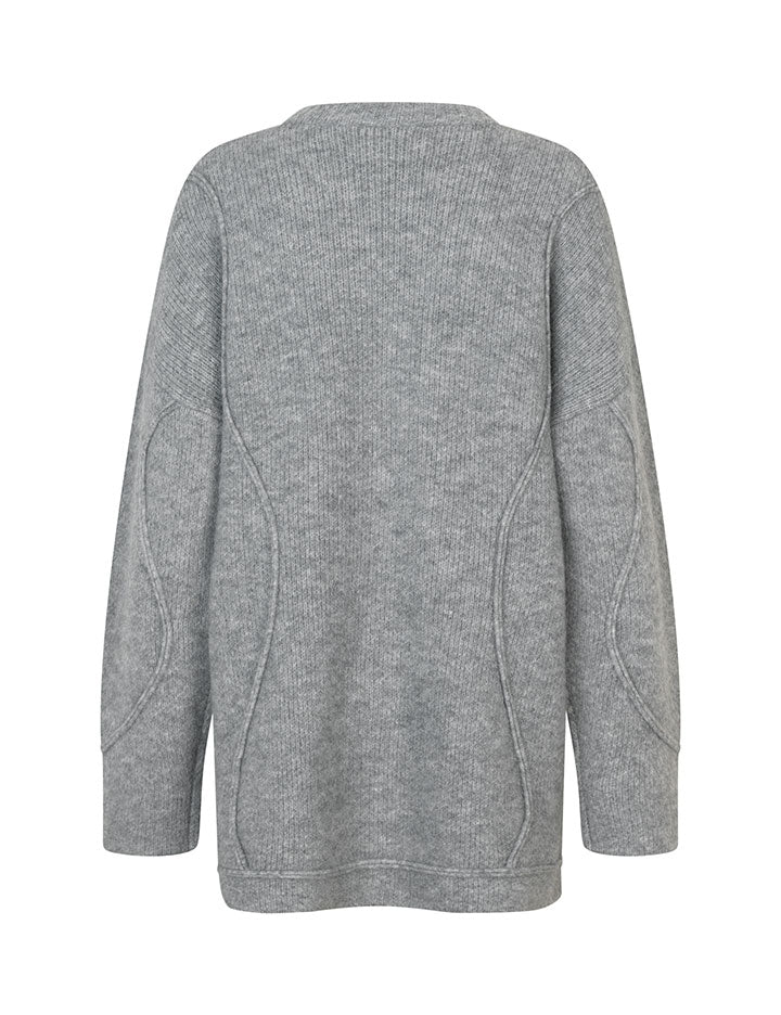 Rese Knit Light Grey Melange