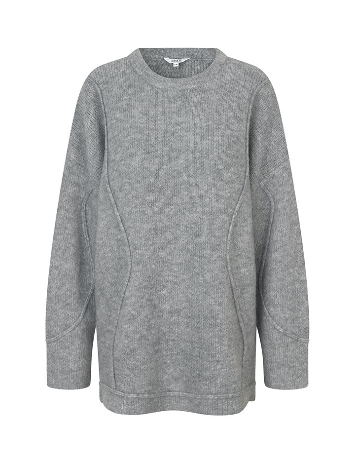 Rese Knit Light Grey Melange