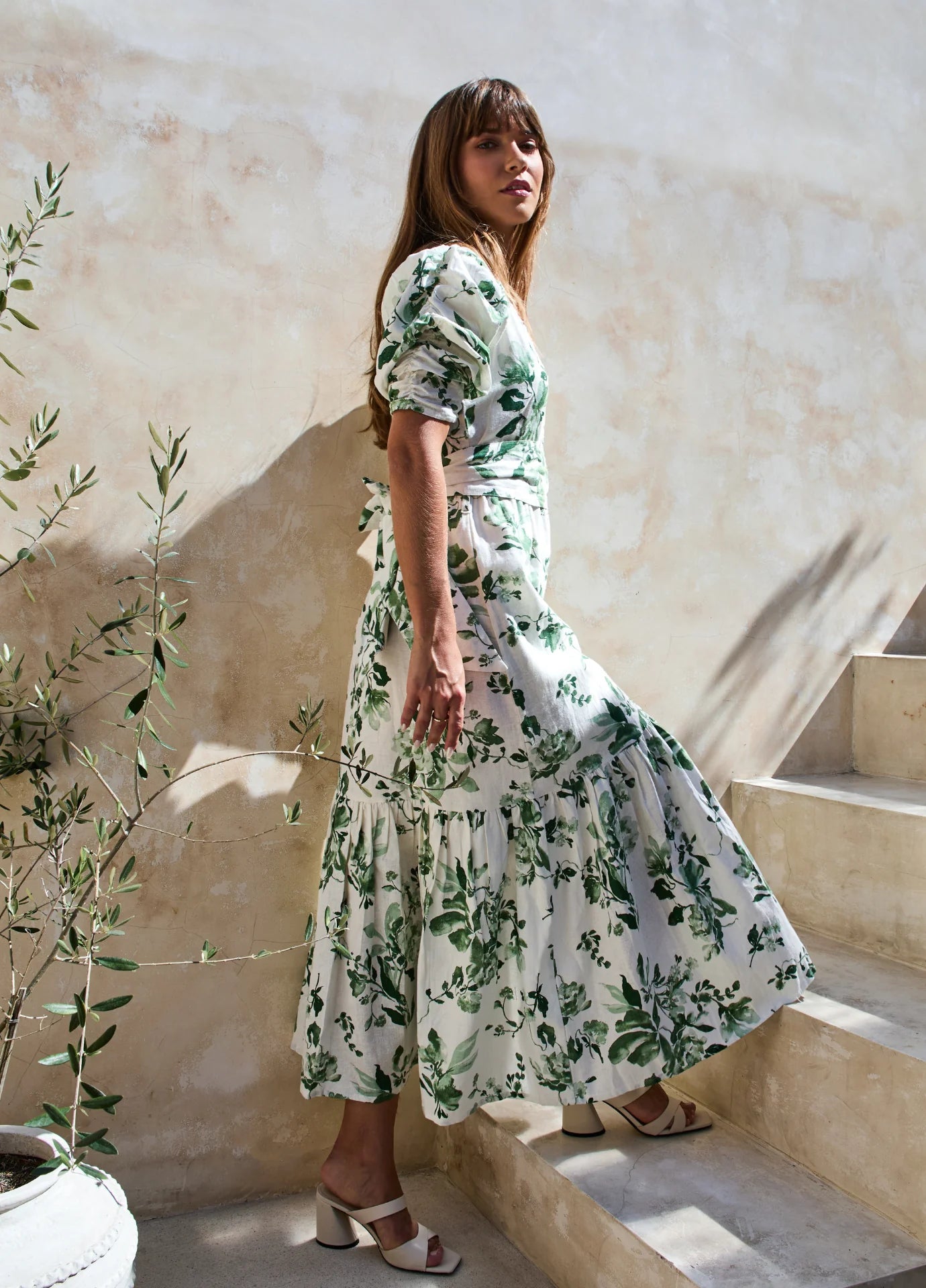 Sylvie Dress Green Blossom