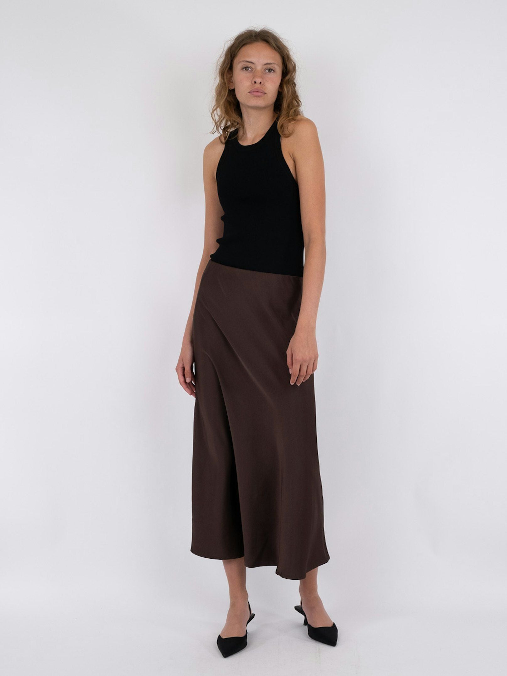 Bovary Skirt Dark Brown