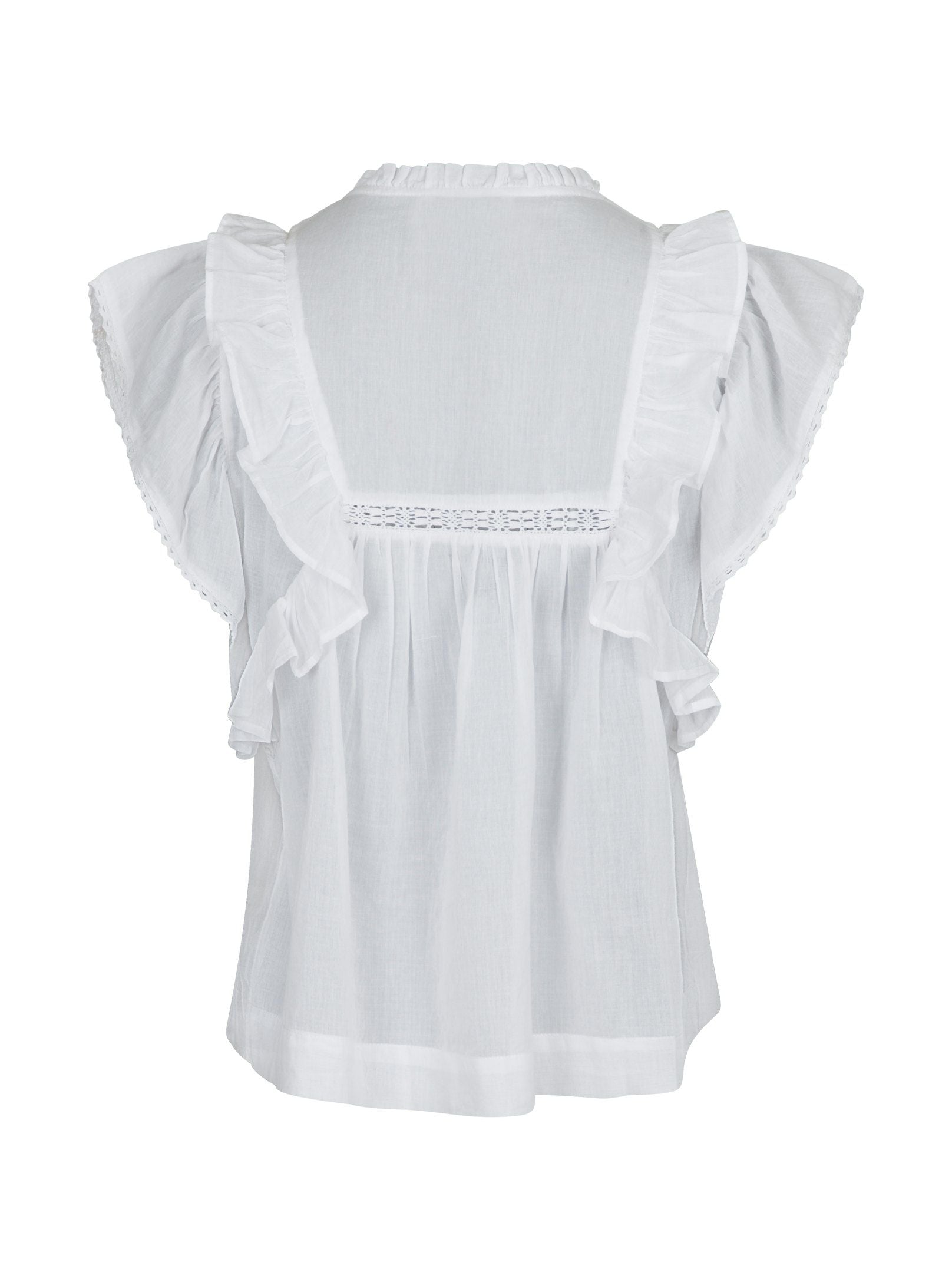 Jayla Voile Top White