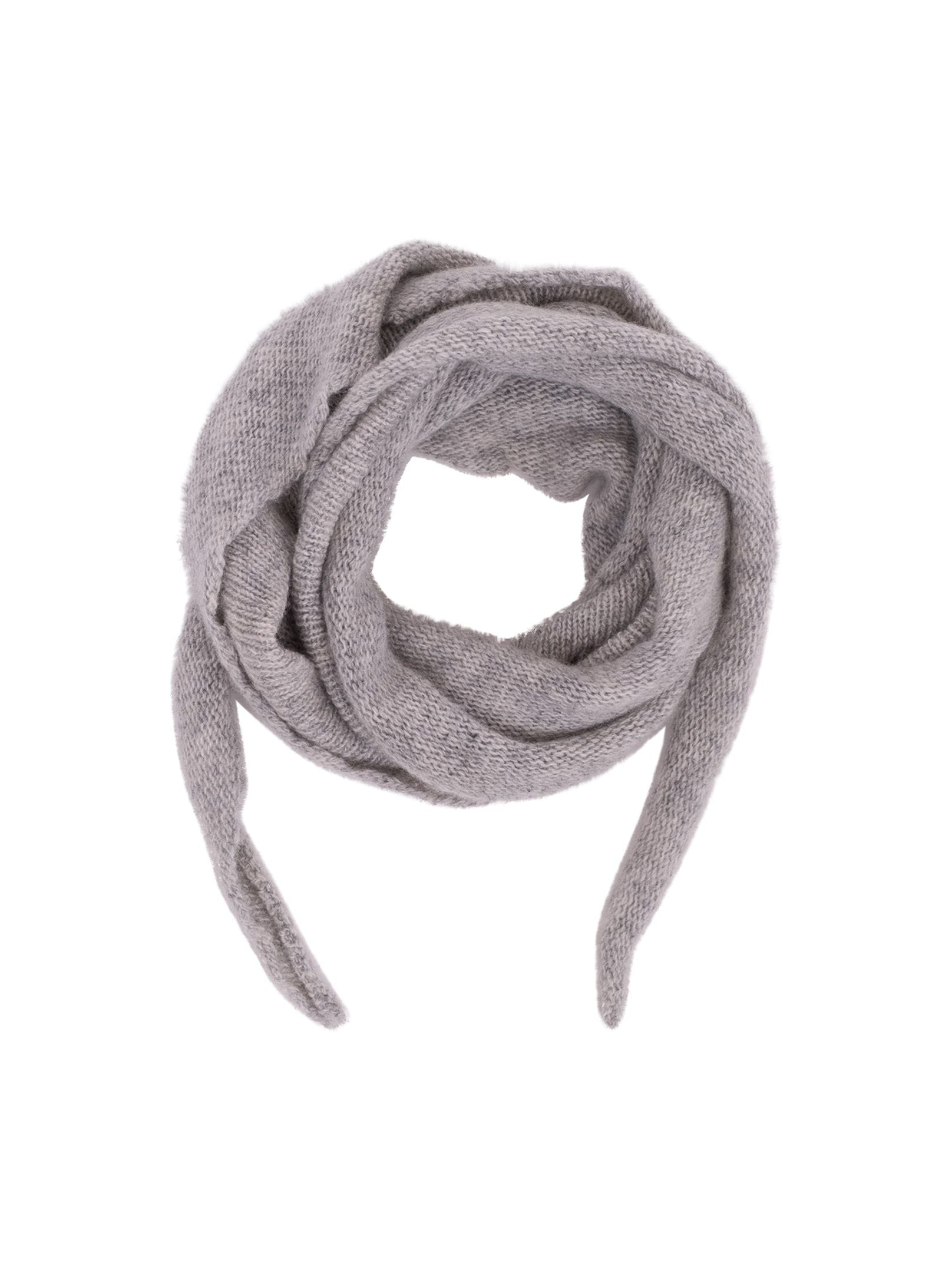 Misty Knit Scarf Grey Melange