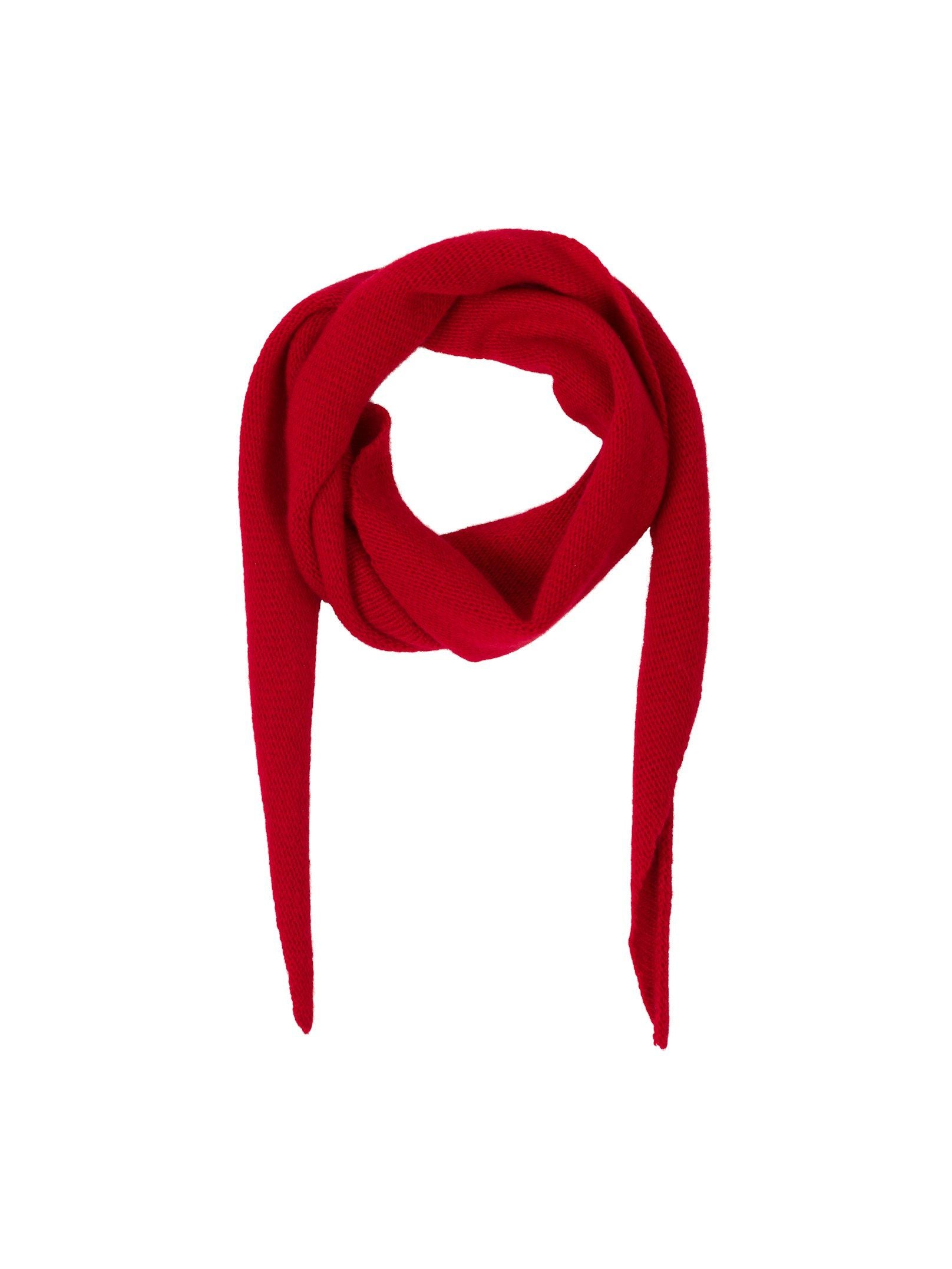 Misty Knit Scarf Red