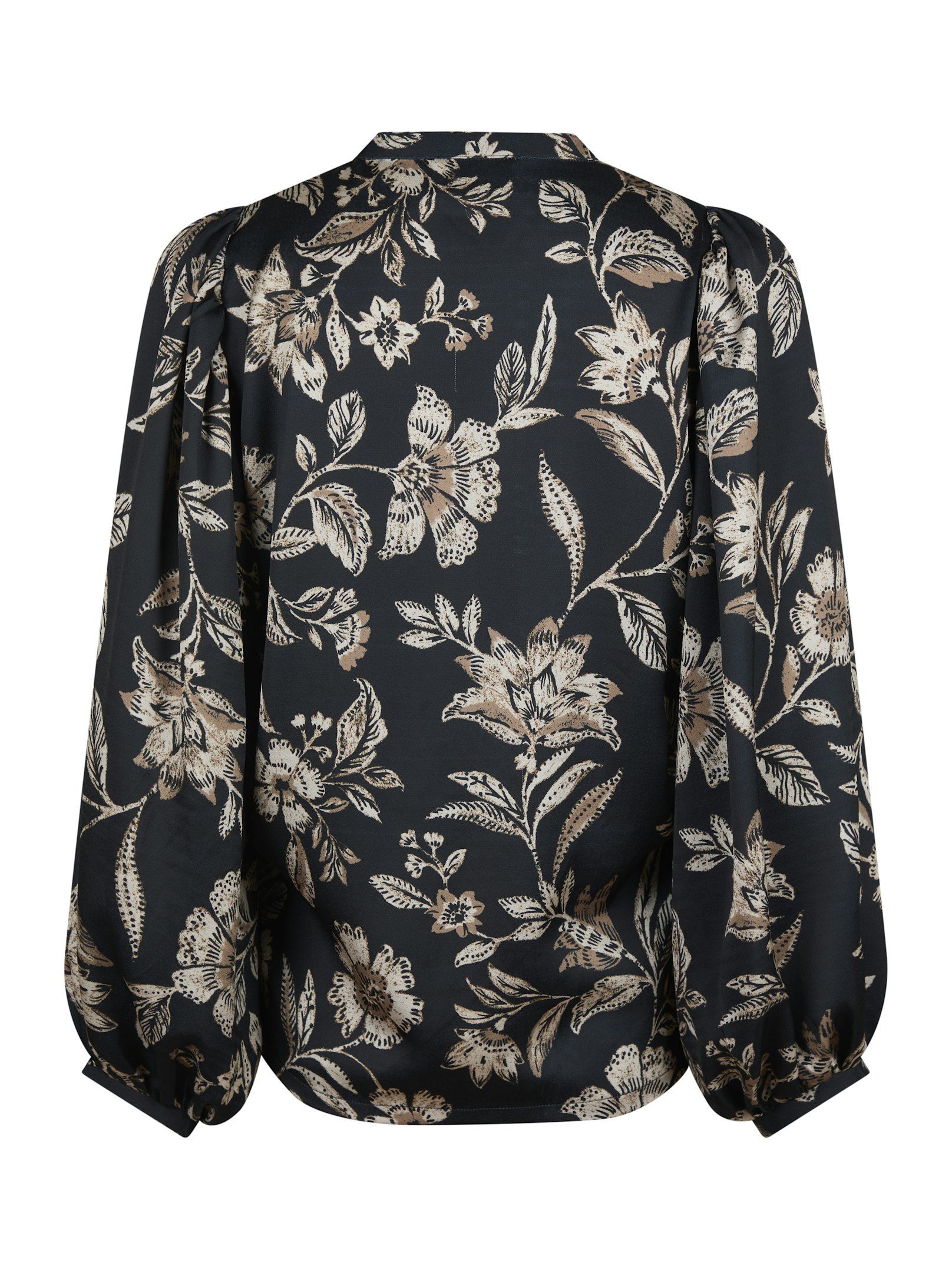 Nani Canvas Flower Blouse Dark Navy