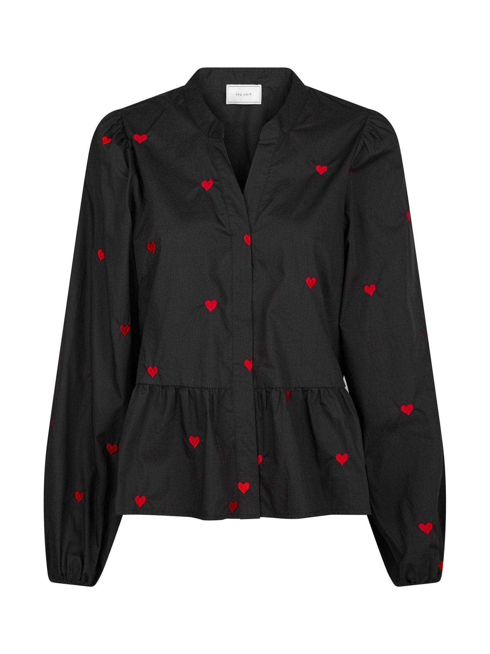 Savoy Hearts Blouse Black