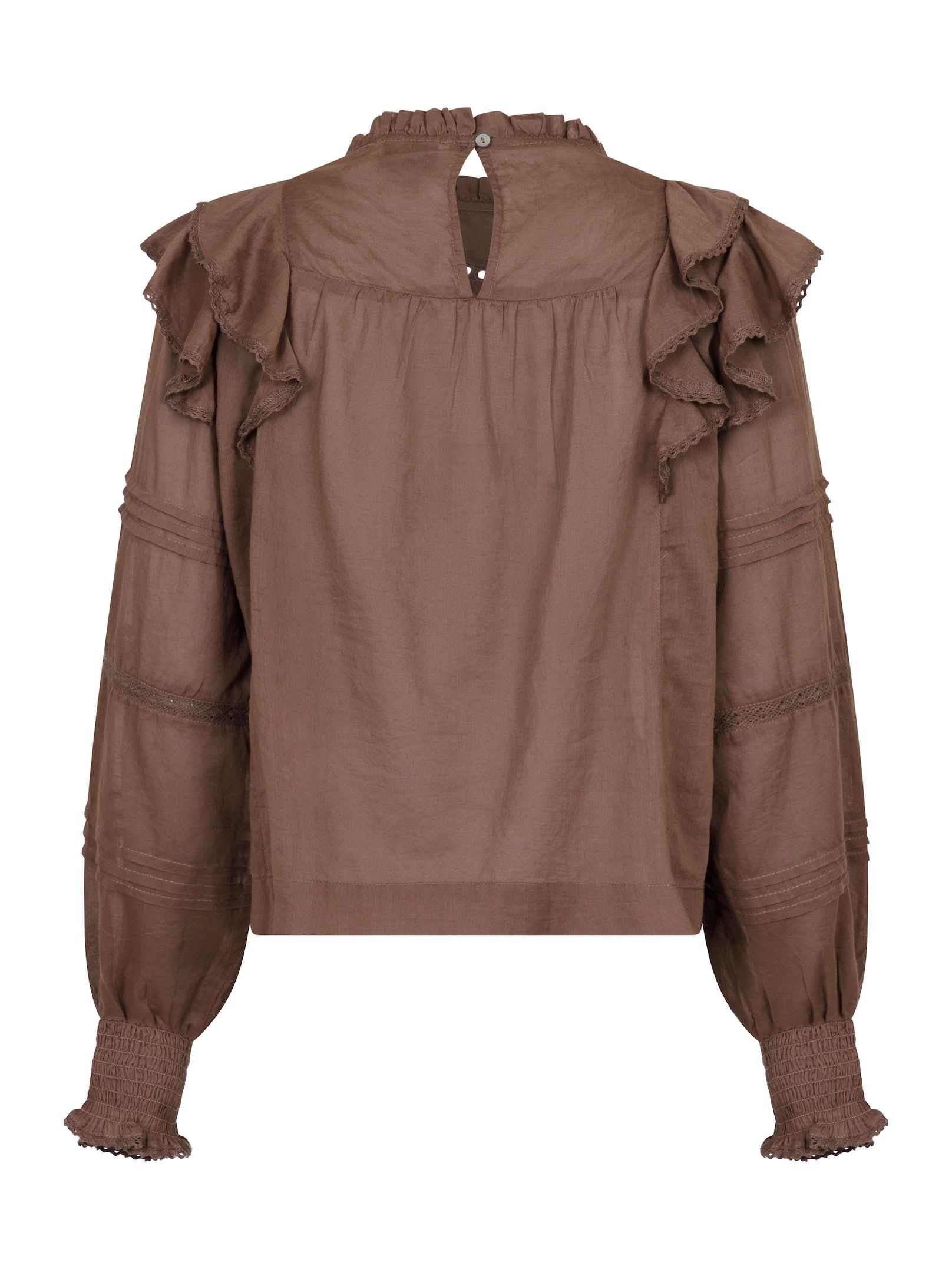 Simkie Voile Blouse Light Brown