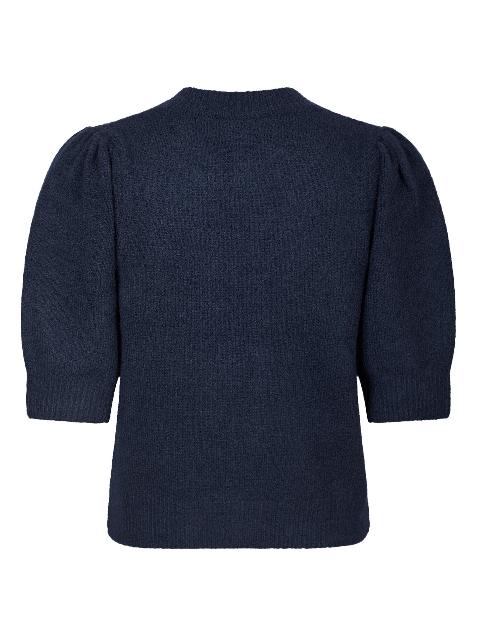 Trudy Embroidery Knit Cardigan Navy