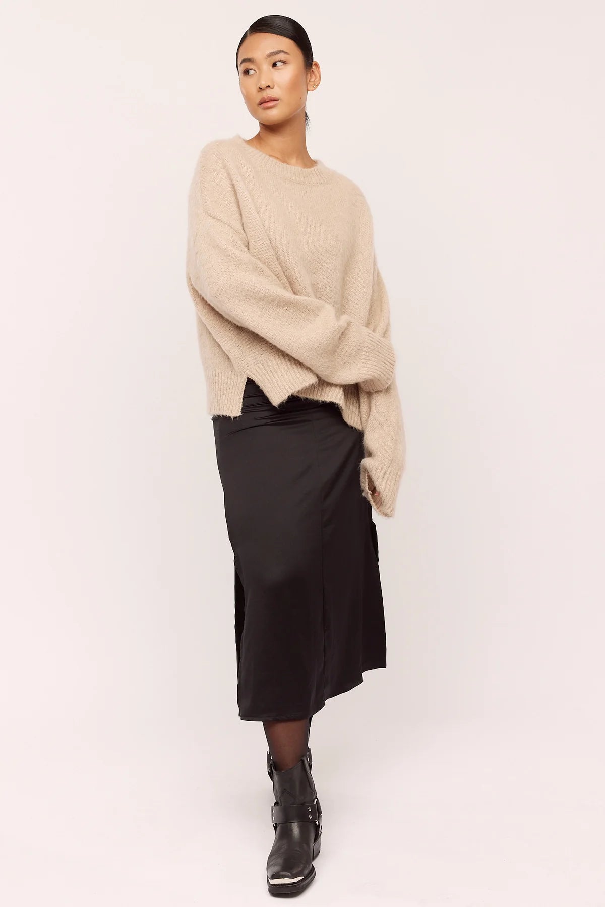 Florie Brushed Sweater Warm Sand