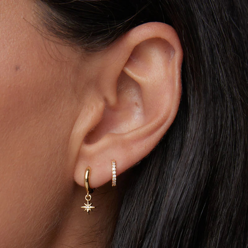 Micro Hoop Earrings Gold