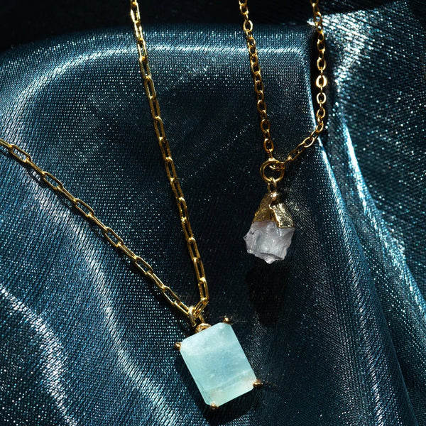 Crystal Quartz Charm Necklace