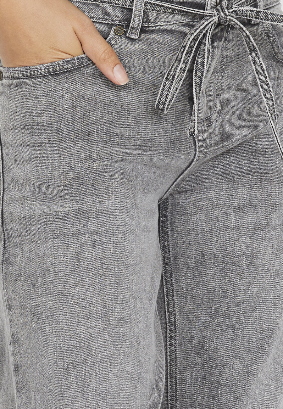 Onea Belt Jeans Grey Wash