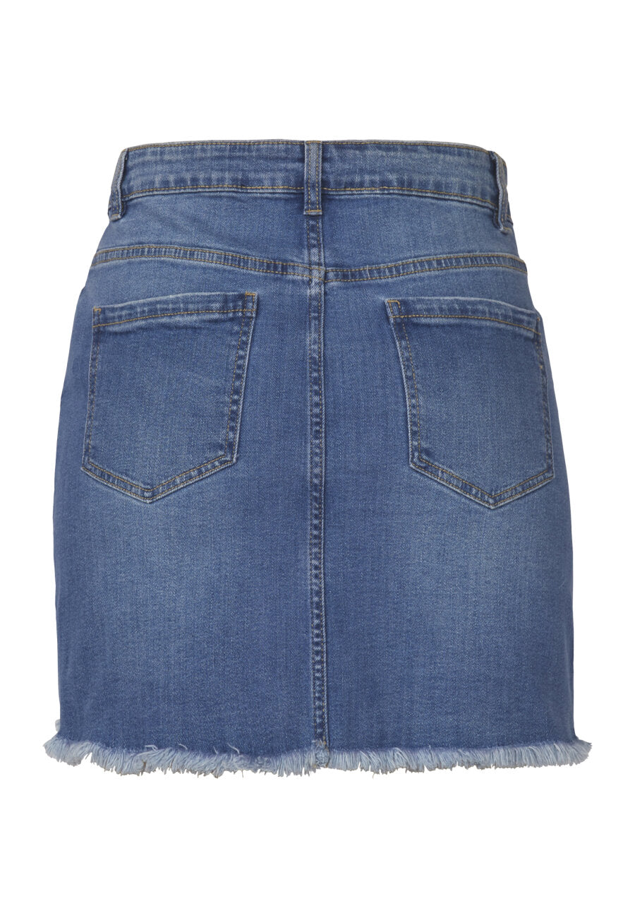 Onea Skirt Mid Blue Wash