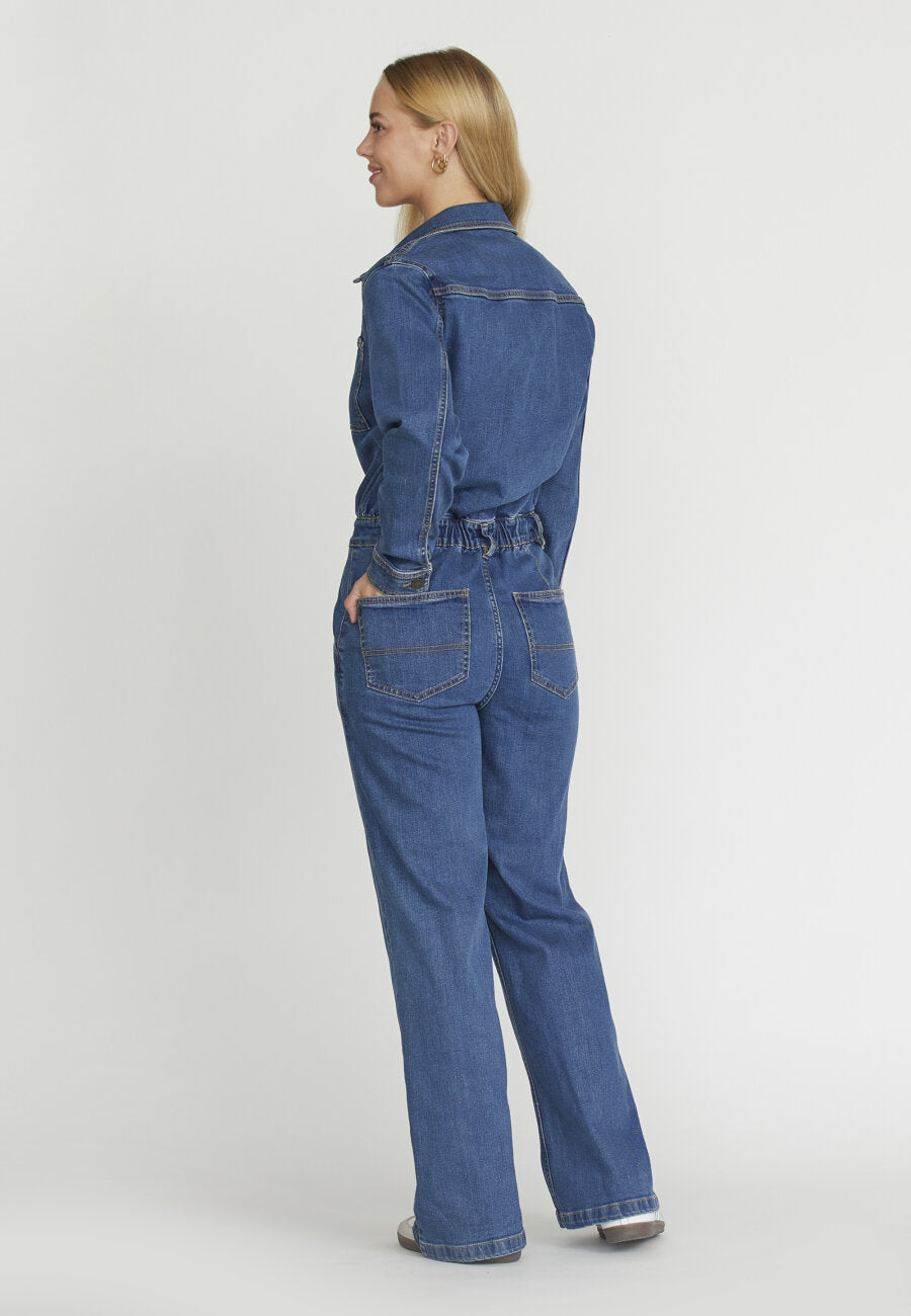 Ovea Jumpsuit Mid Blue Wash