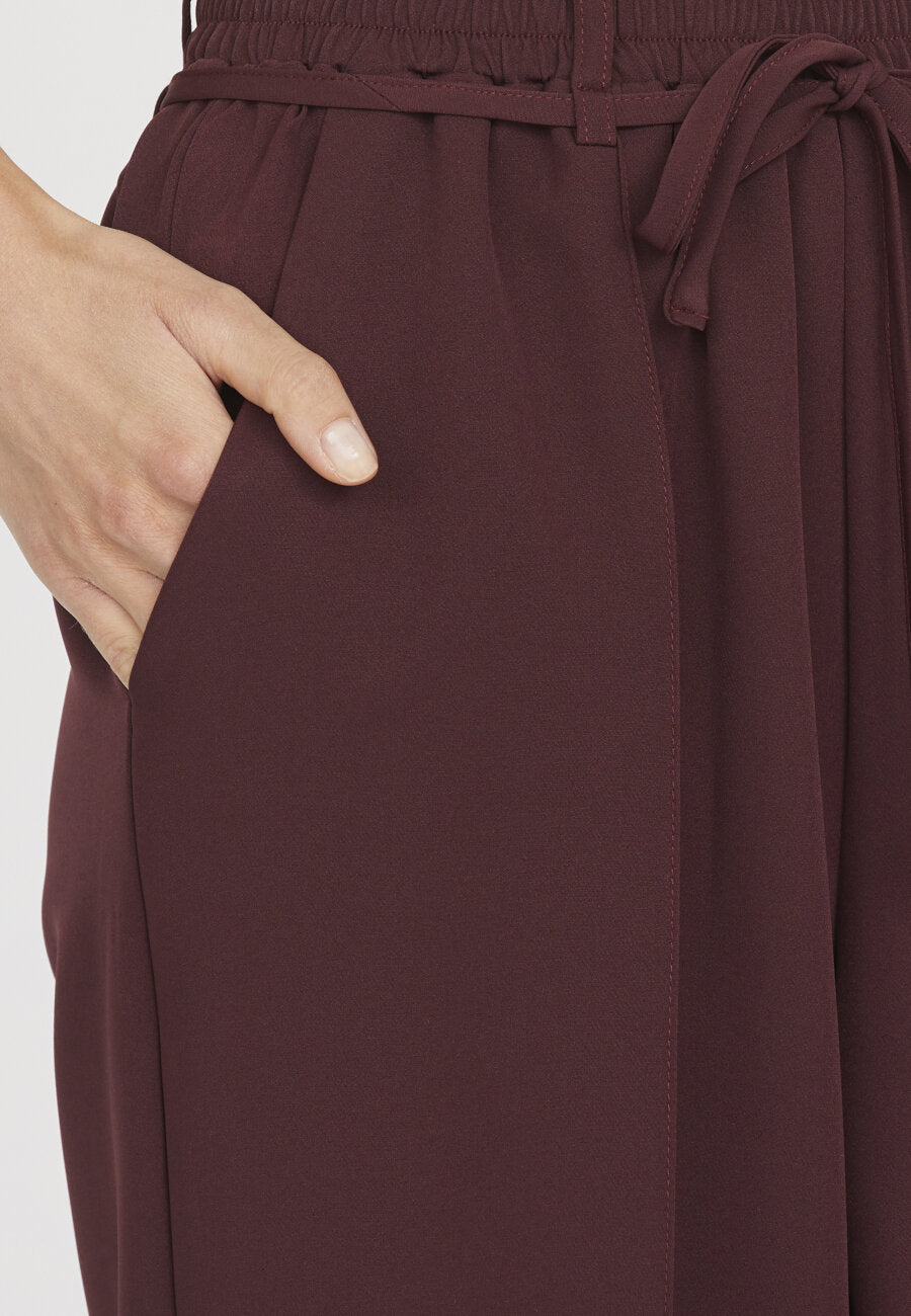 Vegal Wide Pants Bordeaux