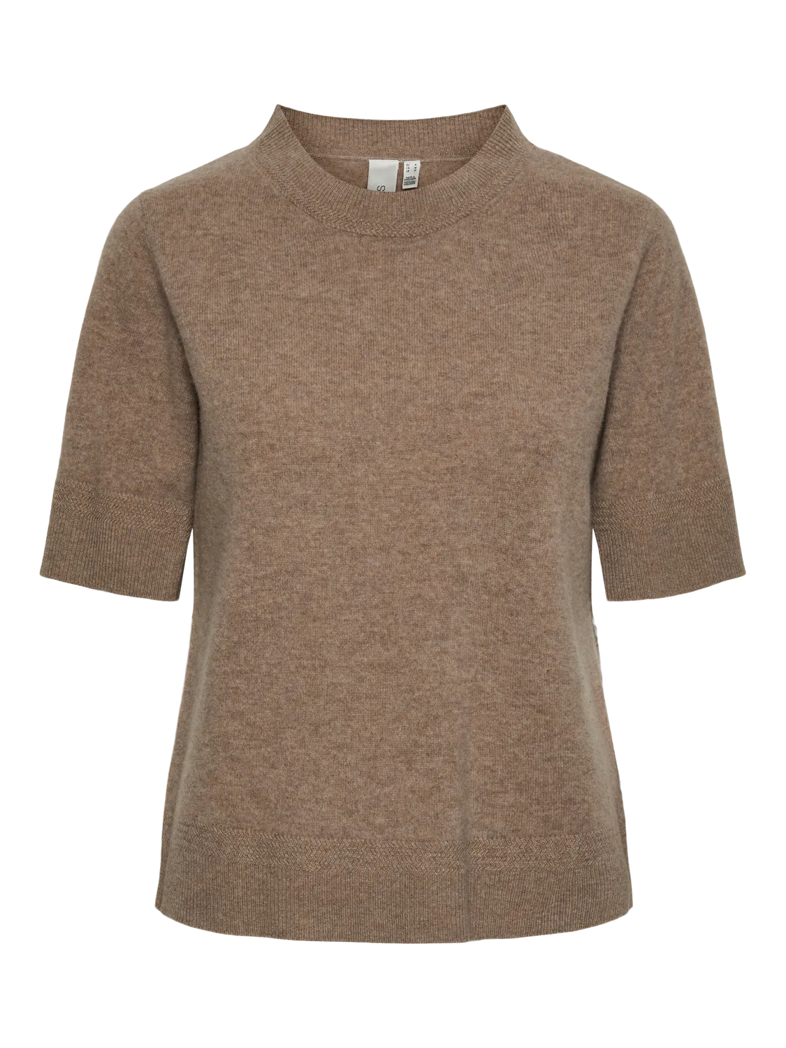 YASANNI Knit Pullover Taupe Gray