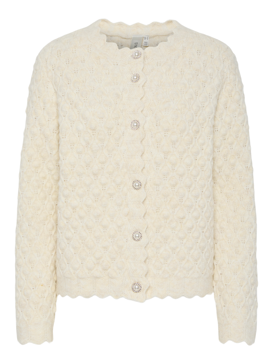 YASBUBBLE Knit Cardigan Birch