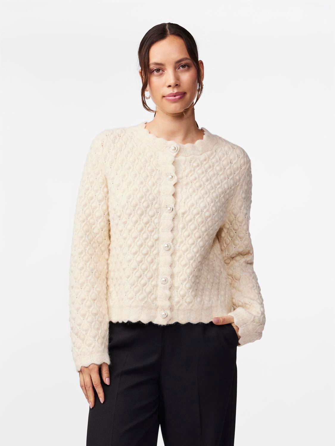 YASBUBBLE Knit Cardigan Birch