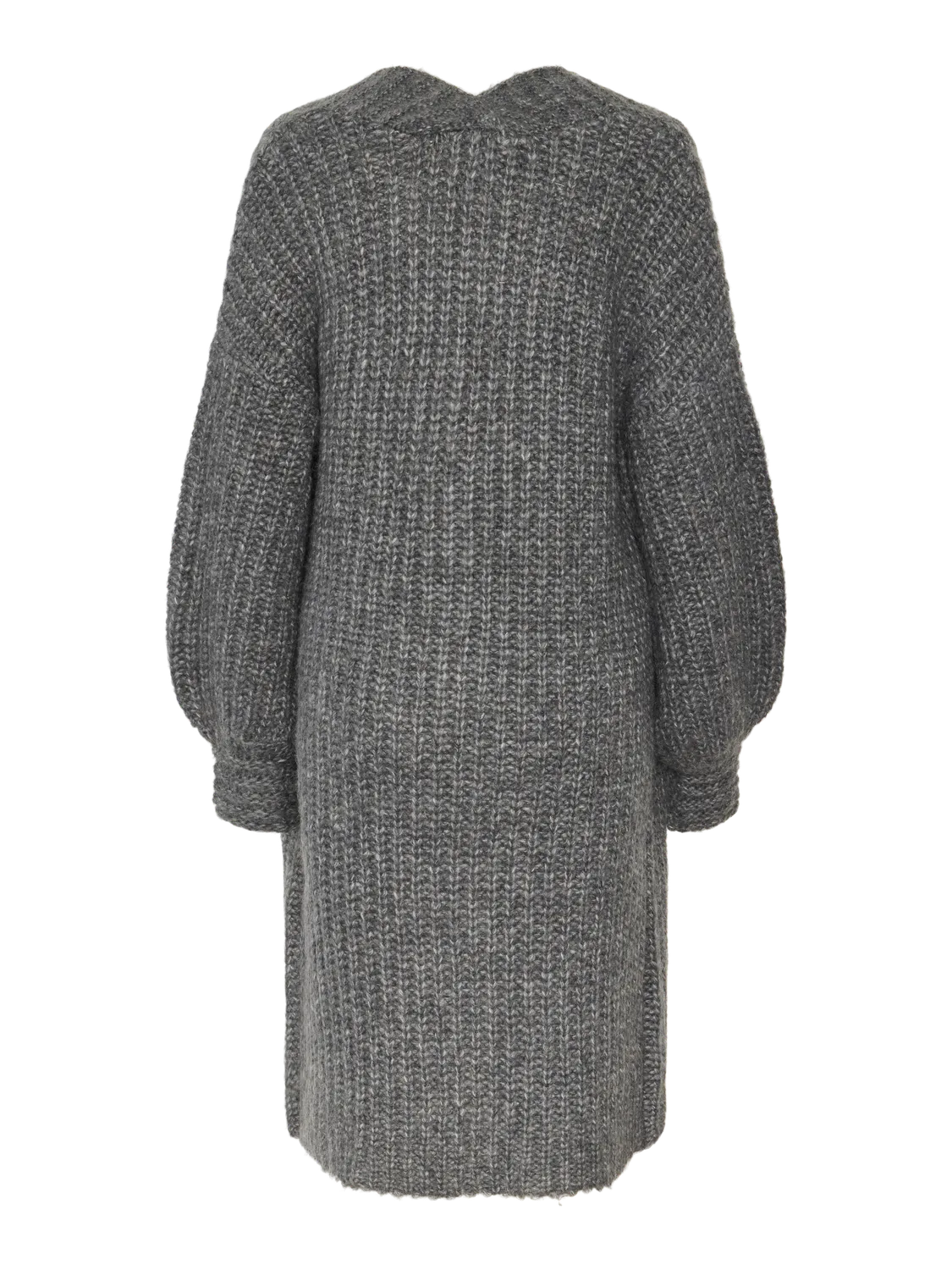 YASDALLY Long Knit Cardigan Grey