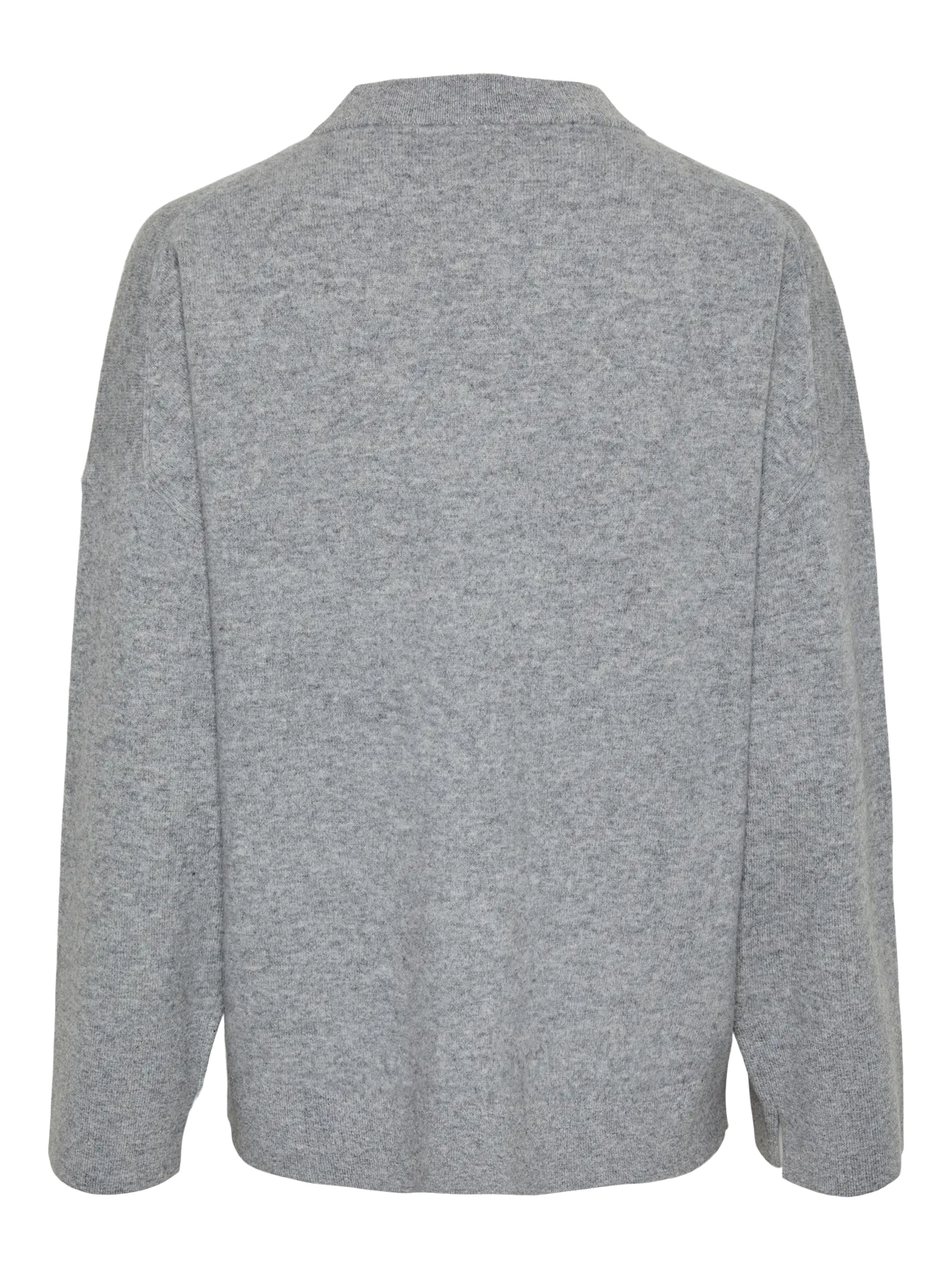 YASEMILIE ONeck Knit Pullover Light Grey Melange