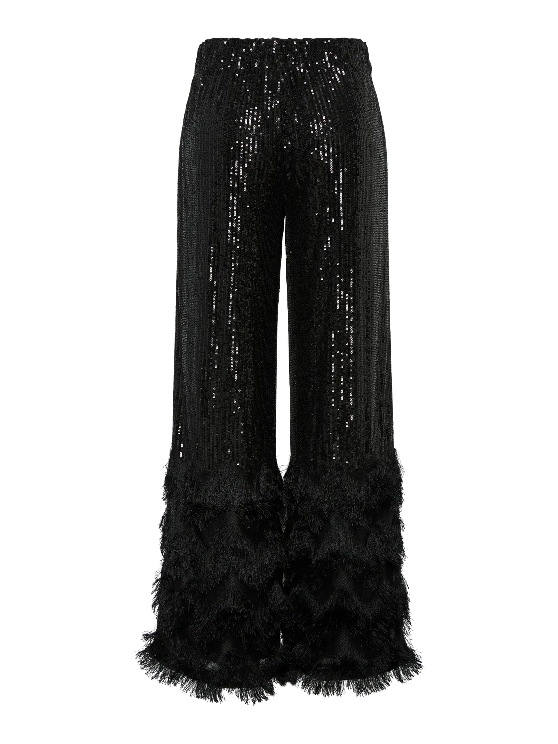 YASFLOW Sequin Wide Pants Black