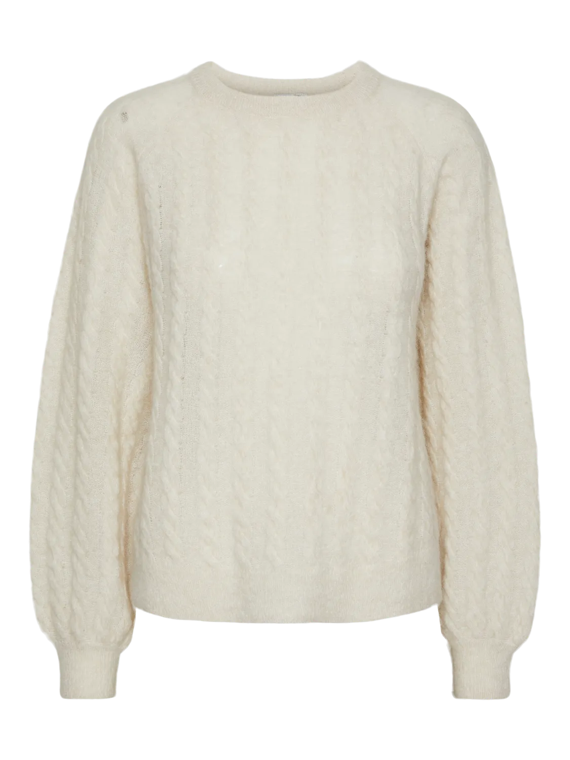 YASLELU O-Neck Knit Pullover Birch