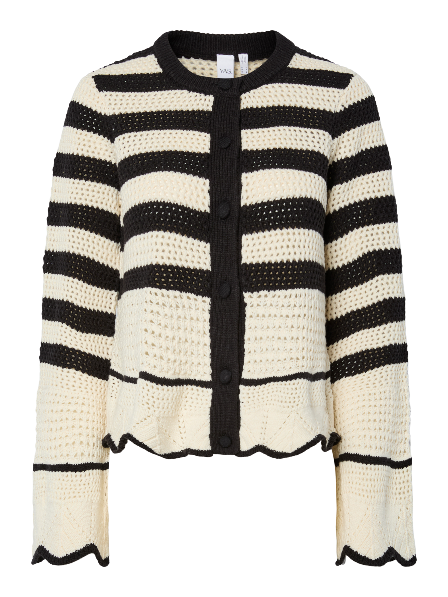 YASELINA Knit Cardigan Black Birch