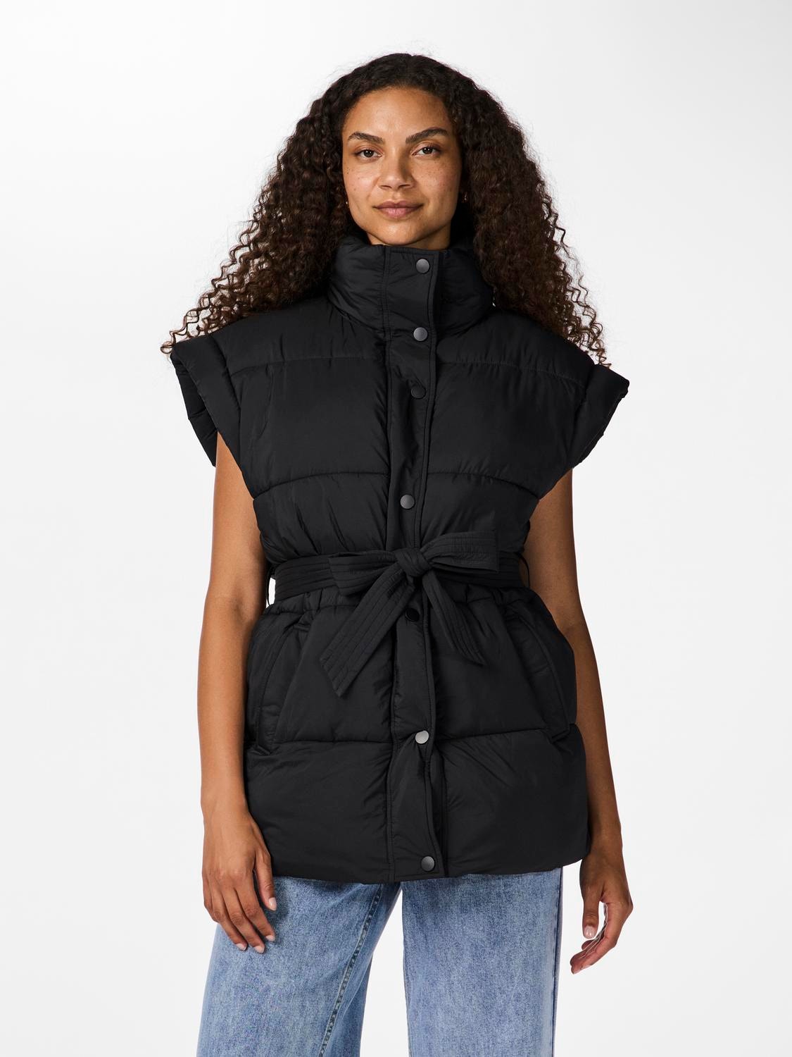 YASMERLA Padded Vest Black