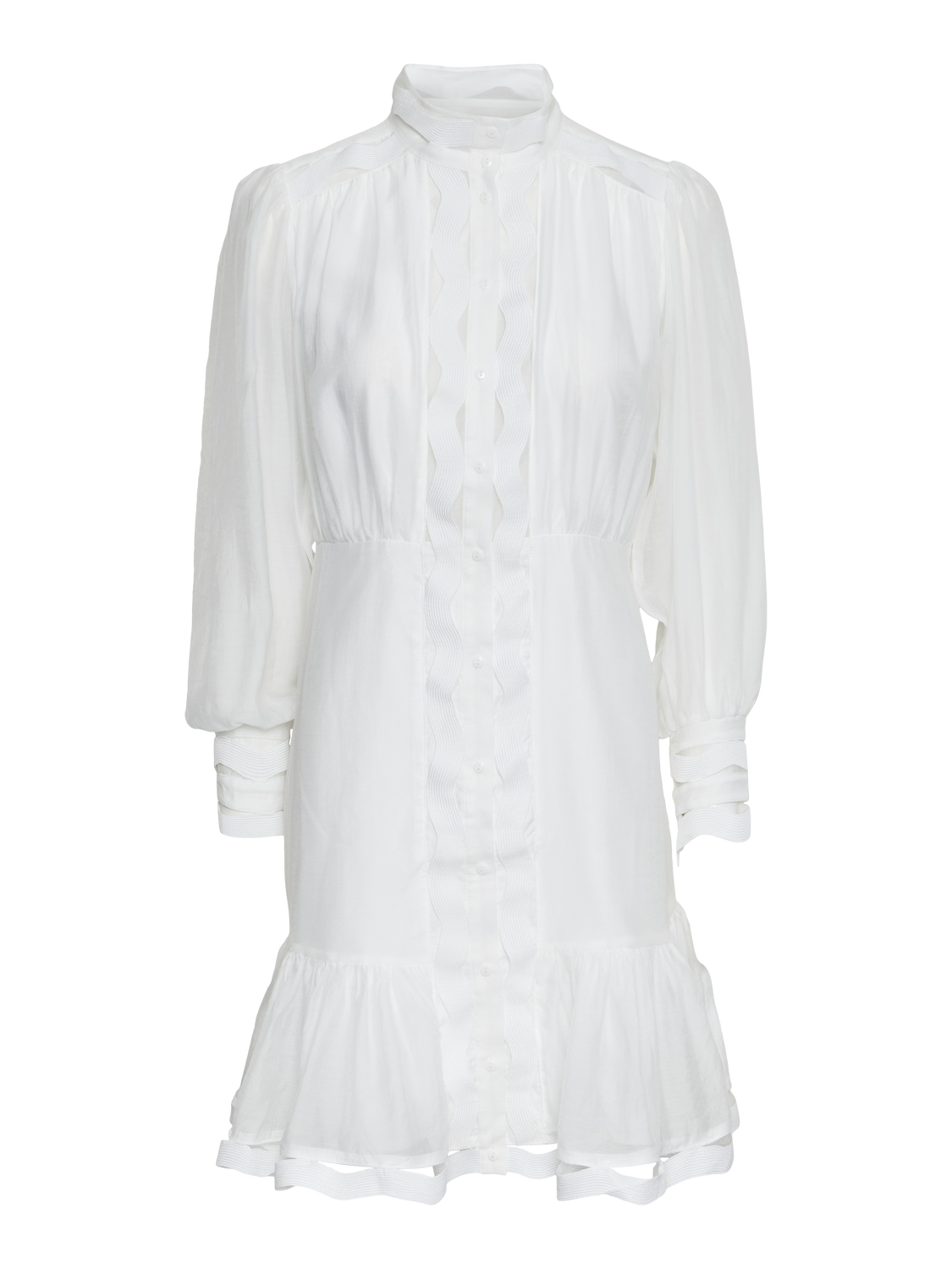 YASPONIRA Longsleeve Dress Star White