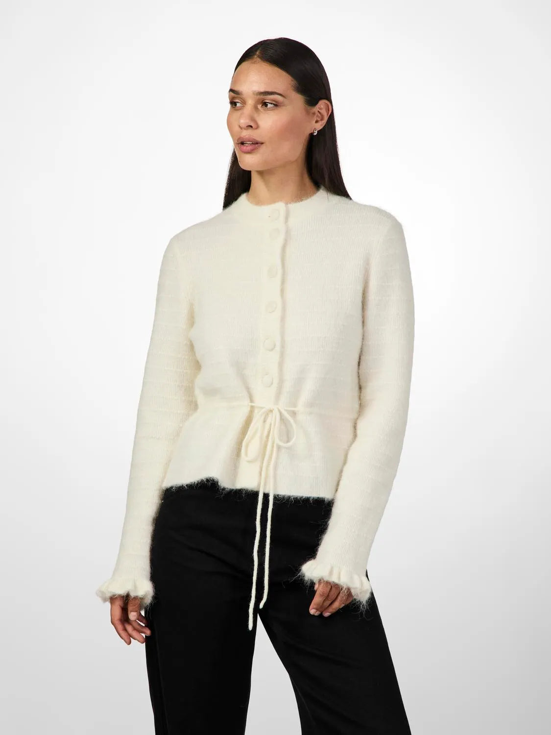 YASTHELLIS Knit Cardigan Birch