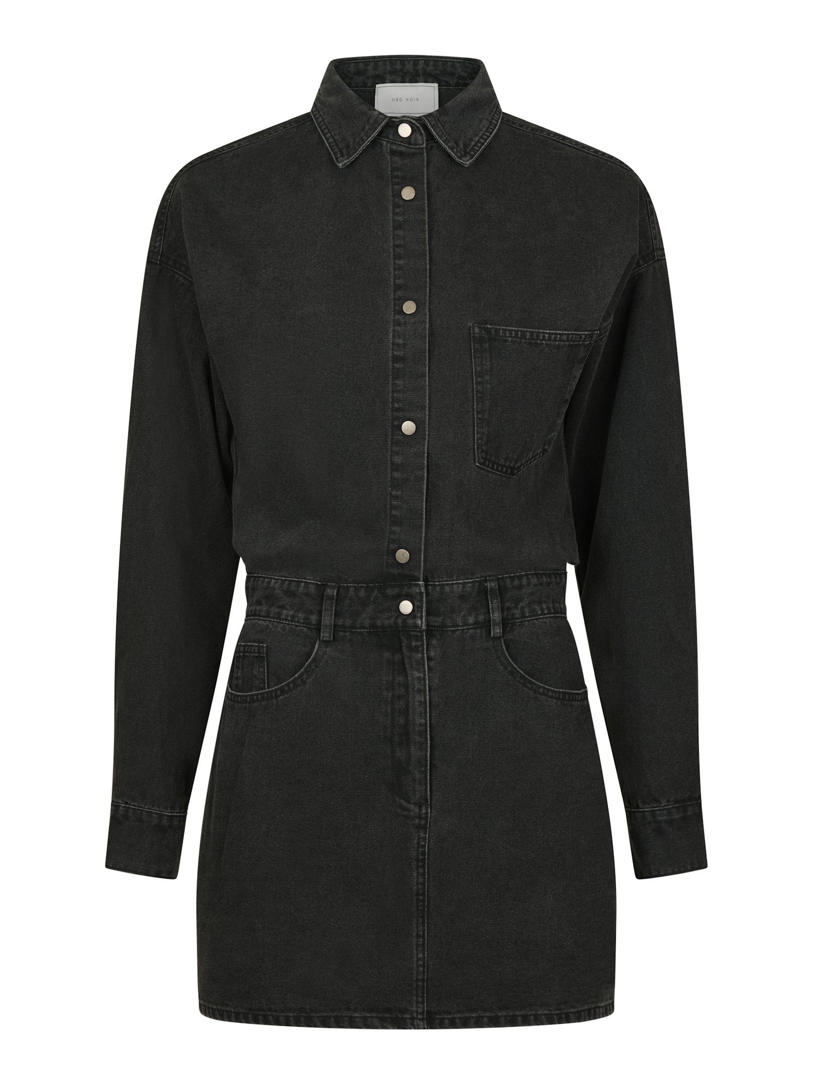 Zoe Denim Dress Black