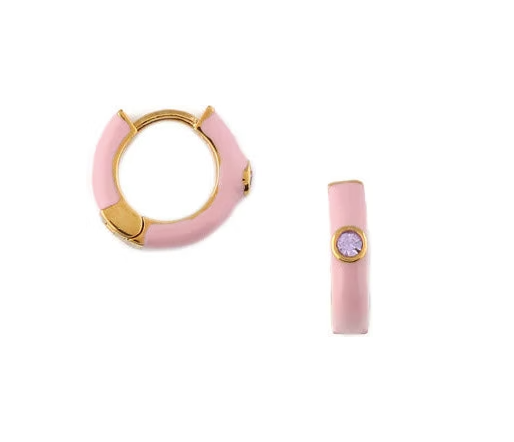 Stone Pink Earring