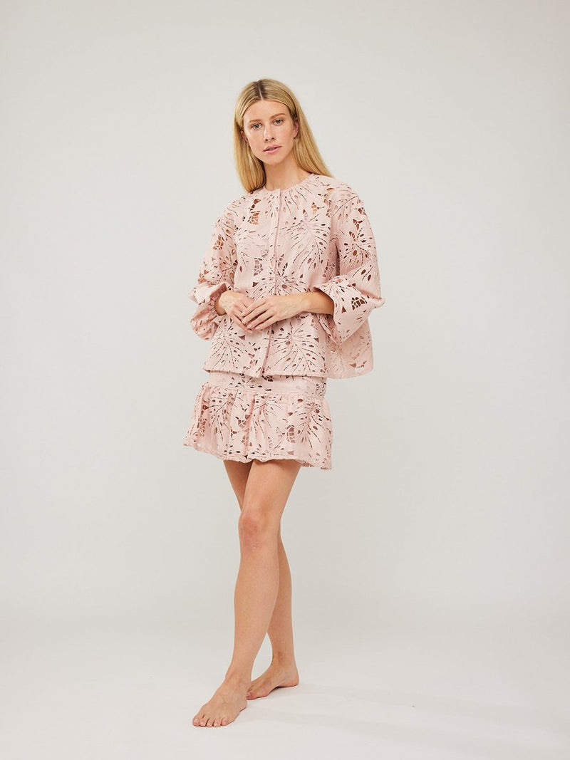 Ville Lace Skirt Dusty Pink
